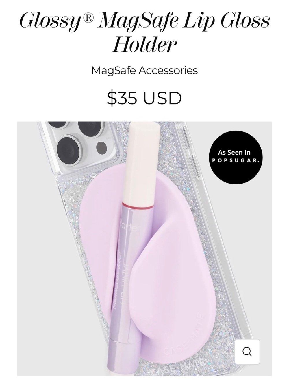 Glossy MagSafe Lip Gloss Holder - Stardust